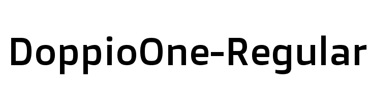 DoppioOne-Regular Font