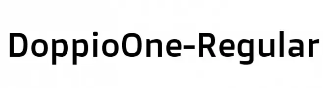 DoppioOne-Regular  Frei Schriftart Herunterladen