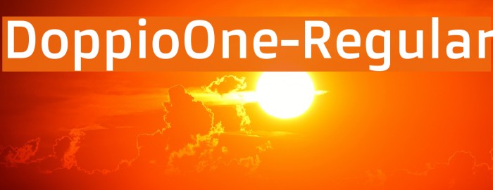 DoppioOne-Regular Font examples