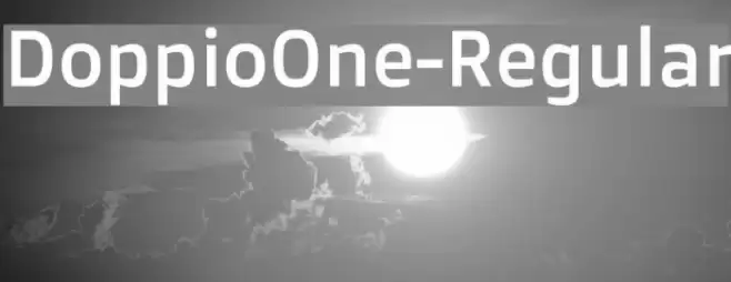 DoppioOne-Regular Font examples