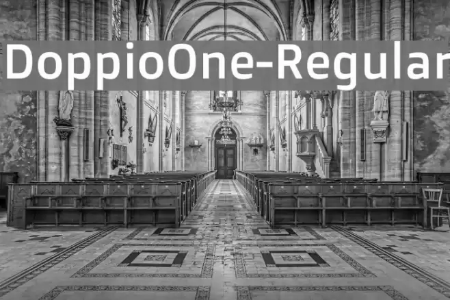 DoppioOne-Regular Font examples