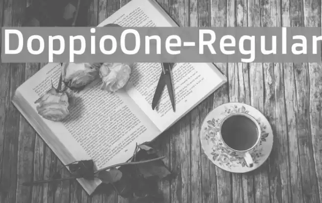 DoppioOne-Regular Font examples