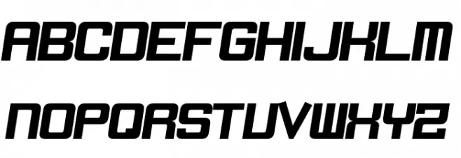 DorBlue Schriftart Groß