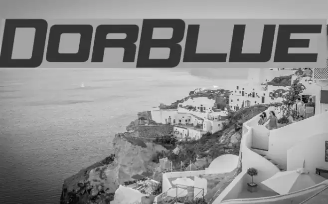 DorBlue Font examples