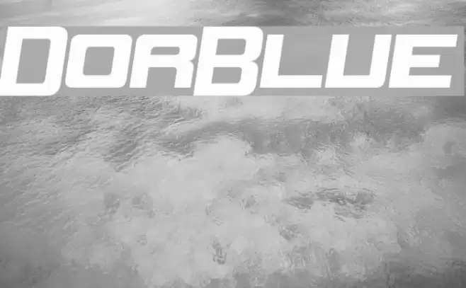 DorBlue Font examples