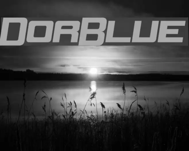 DorBlue Font examples