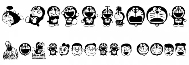 Doraemon Mix फ़ॉन्ट अन्य घर का काम