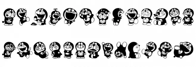 Doraemon Mix फ़ॉन्ट लोअरकेस