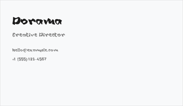 Dorama Business Card