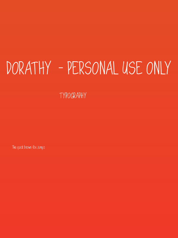 Dorathy  - Personal Use Only Poster