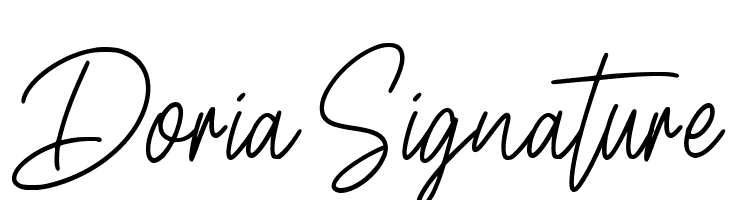Doria Signature  नि: शुल्क फ़ॉन्ट्स डाउनलोड