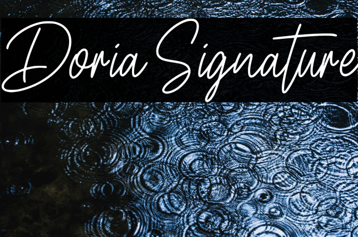 Doria Signature Example 3