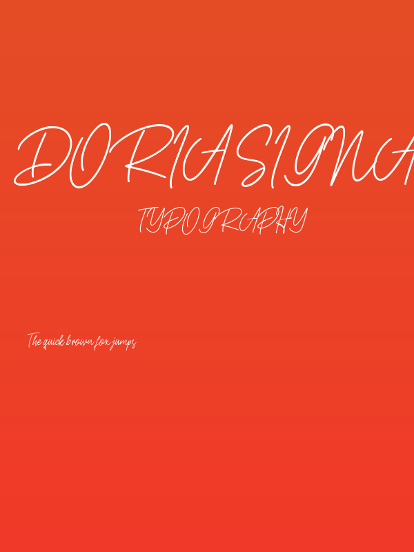 Doria Signature Poster