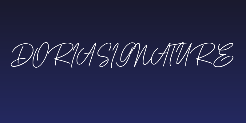 Doria Signature Social Header