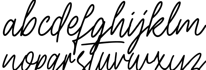 Doria Signature Font LOWERCASE
