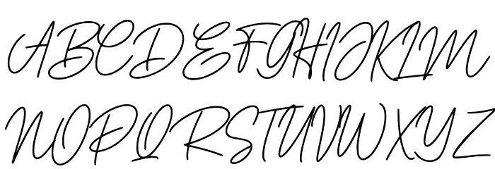 DoriaSignature Шрифта ВЕРХНИЙ