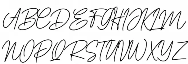 DoriaSignature Schriftart Groß