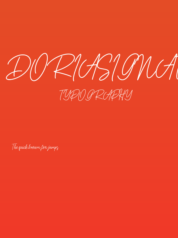 DoriaSignature Poster