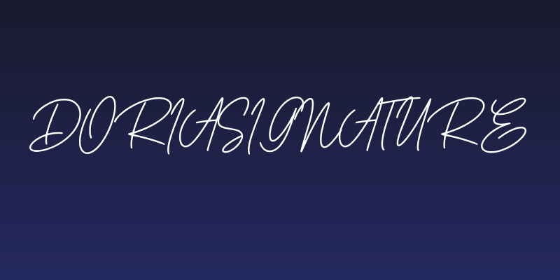 DoriaSignature Social Header