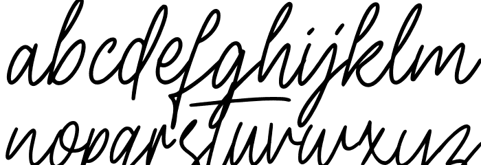 DoriaSignature Font LOWERCASE
