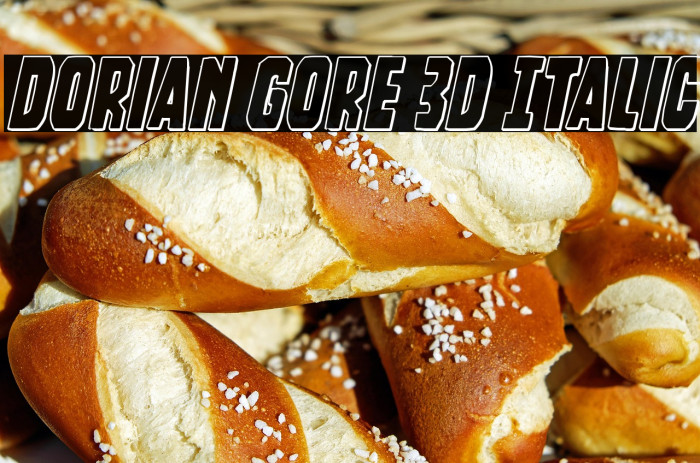 Dorian Gore 3D Italic Example 1