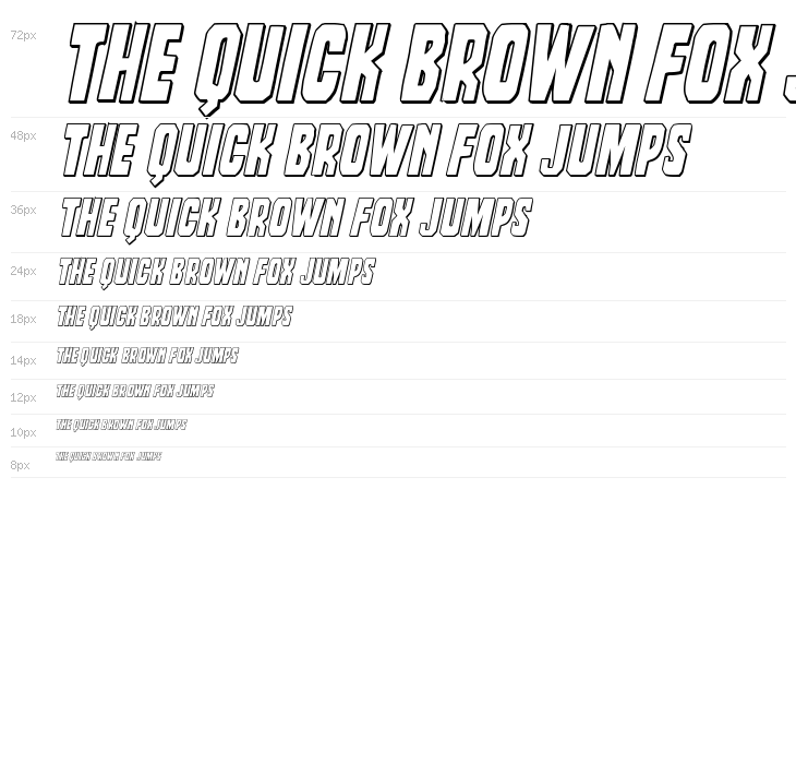 Dorian Gore 3D Italic Waterfall