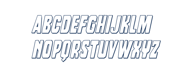 Dorian Gore 3D Italic Lowercase