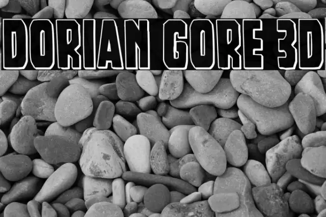 Dorian Gore 3D Font examples