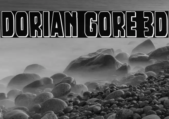 Dorian Gore 3D Font examples