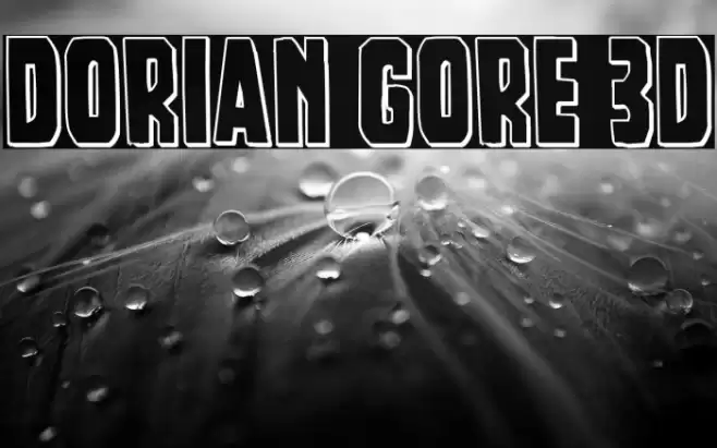 Dorian Gore 3D Font examples