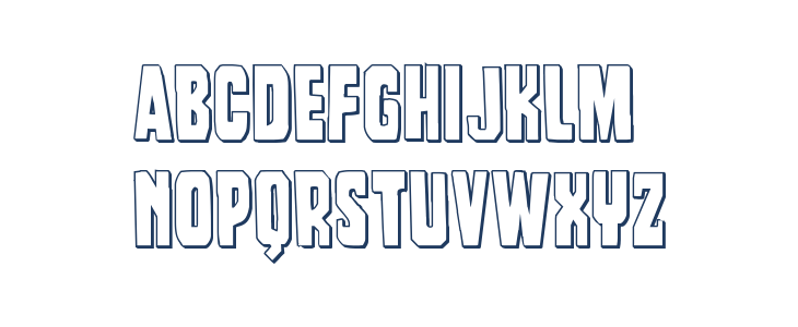 Dorian Gore 3D Lowercase