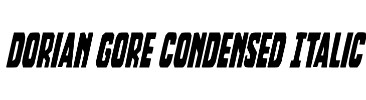 Dorian Gore Condensed Italic  नि: शुल्क फ़ॉन्ट्स डाउनलोड