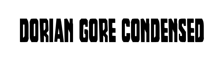 Dorian Gore Condensed  Free Fonts Download