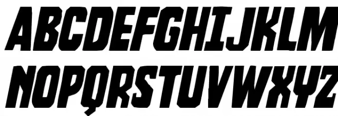 Dorian Gore Expanded Italic फ़ॉन्ट अपरकेस