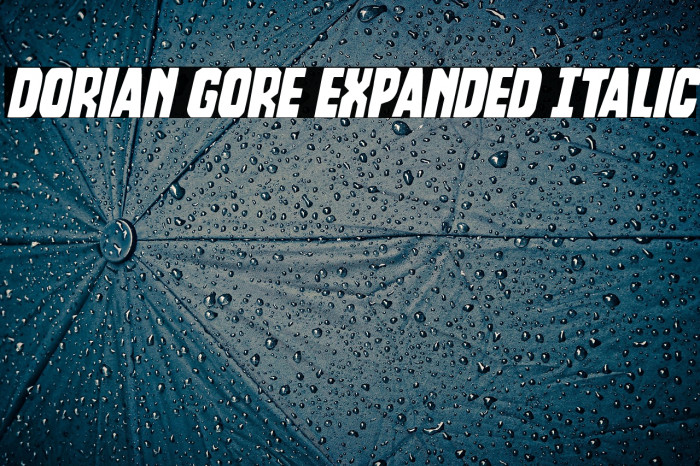 Dorian Gore Expanded Italic Example 1