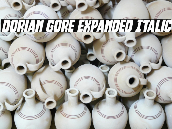 Dorian Gore Expanded Italic Example 2