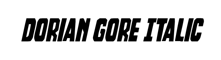 Dorian Gore Italic  नि: शुल्क फ़ॉन्ट्स डाउनलोड