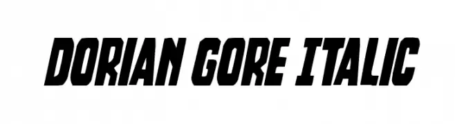 Dorian Gore Italic  Fuentes Gratis Descargar