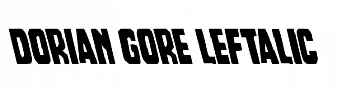Dorian Gore Leftalic  フリーフォントのダウンロード