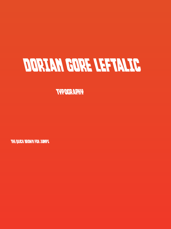 Dorian Gore Leftalic Poster