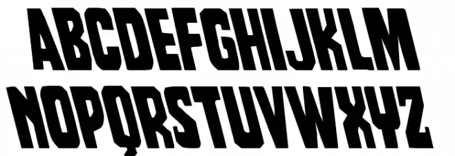 Dorian Gore Leftalic Caratteri MINUSCOLO