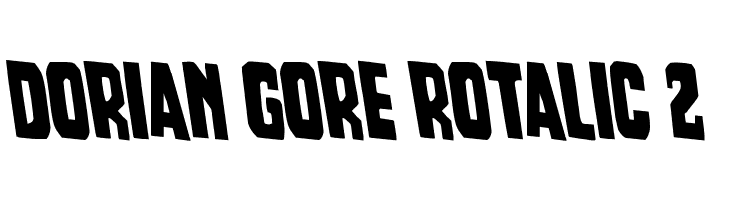Dorian Gore Rotalic 2  Скачать бесплатные шрифты