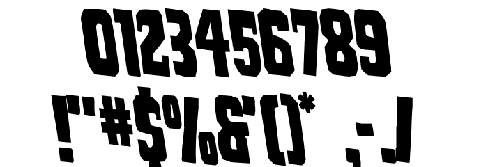 Dorian Gore Rotalic 2 Font OTHER CHARS