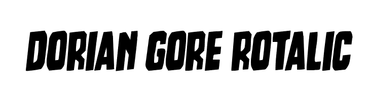 Dorian Gore Rotalic  नि: शुल्क फ़ॉन्ट्स डाउनलोड