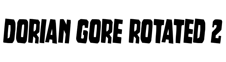 Dorian Gore Rotated 2  नि: शुल्क फ़ॉन्ट्स डाउनलोड