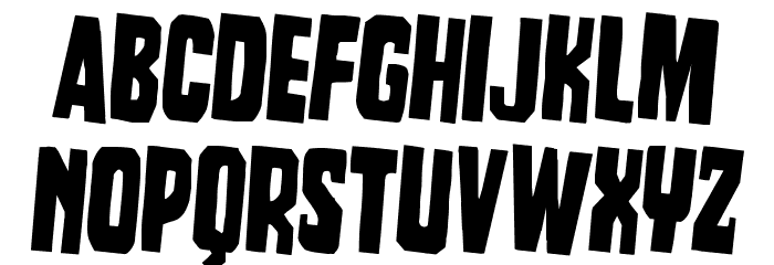 Dorian Gore Rotated 2 Font LOWERCASE