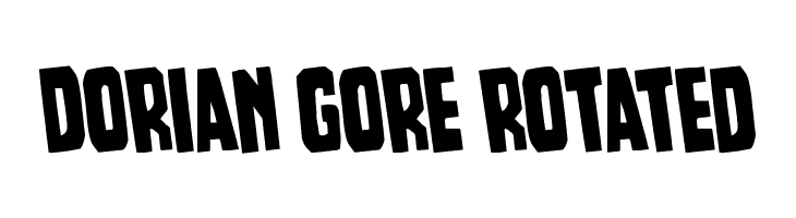 Dorian Gore Rotated  免费字体下载