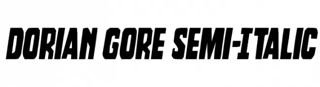 Dorian Gore Semi-Italic  免费字体下载