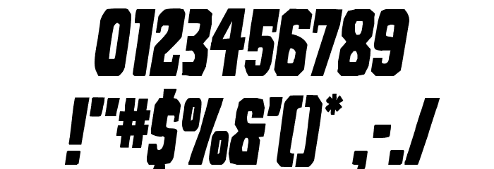 Dorian Gore Semi-Italic Font OTHER CHARS