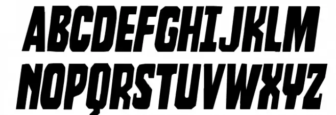 Dorian Gore Semi-Italic 字体 大写